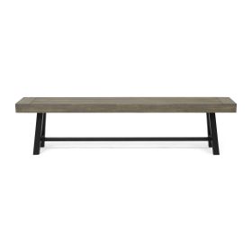 ACACIA WOOD BENCH GRAY