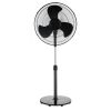 18" Fan Head, 48" Tall, 3-Speed Oscillating Pedestal Fan with Tilt Adjustable Fan Head, Black, New