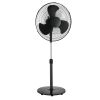 18" Fan Head, 48" Tall, 3-Speed Oscillating Pedestal Fan with Tilt Adjustable Fan Head, Black, New