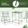 A-Frame Garden Cucumber Trellis with Netting for Climbing Plants Outdoor