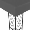 Gazebo 9.8'x9.8' Anthracite Fabric