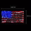 American Flag Net Light; Outdoor Waterproof Mesh Lights; LED String Light; Multicolor Lights