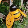 Metal Bumble Bee Wall Decor; 3D Iron Bee Art Sculpture Hanging Wall For Outdoor Home Garden4pcs; Metal Wall Art;