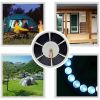 42 LED Solar Flagpole Light Garden Umbrella Light With Hook For Tent Camping