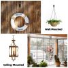 Plant Hooks 2Pack Hanging Plant Bracket 6inch Metal Plant Hanger Decorative Plant Hook for Bird Feeders, Planters, Lanterns, Wind Chimes, Outdoor