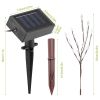 Tree Branch Leaf Shape Lamp IP65 Waterproof 3 PCS 60 LED Solar Garden Lights