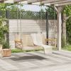 Swing Bench Beige 42.9"x24.4"x15.7" Poly Rattan