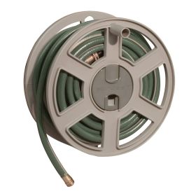 100 ft. Mounted Resin Hose Reel, Taupe