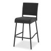 Dark Brown Wicker Outdoors Barstools - Set of 2