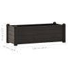 Garden Raised Bed PP Anthracite 39.4"x16.9"x13.8"