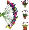 Metal Wire Butterfly Plant Stakes  Garden Decor