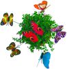 Metal Wire Butterfly Plant Stakes  Garden Decor