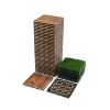 36pcs DIY wood-plastic carbonized floor, 8pcs simulated lawn, waterproof and sunscreen - transform your outdoor space!