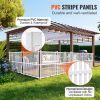 VEVOR 48" W x 48" H Vinyl Privacy Fence Panels, Air Conditioner Fence, Outdoor Privacy Screens for Trash Can, Pool Equipment Enclosure