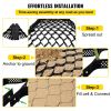 VEVOR Ground Grid, 1885 lbs per Sq Ft Load Geo Grid, 3" Depth Permeable Stabilization System for DIY Patio, Walkway, Shed Base, Light Vehicle Driveway