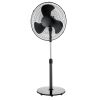 18" Fan Head, 48" Tall, 3-Speed Oscillating Pedestal Fan with Tilt Adjustable Fan Head, Black, New