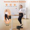 Steppers for Exercise, Stair Stepper with Resistance Bands, Mini Stepper with 330LBS Loading Capacity, Hydraulic Fitness Stepper with LCD Monitor