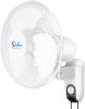 Simple Deluxe Adjustable Tilt, Quiet Operation Household Wall Mount Fans Oscillating, 2 Pack, White