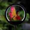 2pcs Fairy Solar Light Garden Decor; Fairy Decorative Garden LED Stake Lights For Walkway Yard Lawn Patio