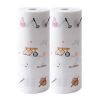 2 Rolls Kitchen Paper Towels Disposable Dish Cleaning Cloth Kitchen Tissue Paper