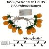 Pineapple String Lights; Battery Operated; 10 Fun Patio Lights; Party Bedroom Home Birthday Indoor Decor; Outdoor Hawaiian Tropical Tiki Gifts De