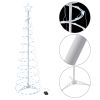 5 Ft Lighted Spiral Christmas Tree Light Cool White 182 LED Outdoor Yard Decor