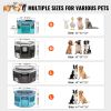 VEVOR Foldable Pet Playpen, 46 inch Portable Dog Playpen, Crate Kennel for Puppy, Dog, Cat, Premium Waterproof 600D Oxford Cloth, Removable Zipper