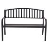 50 Inch Patio Garden Bench Loveseats for Outdoor