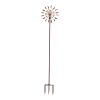 Wind Spinner with LED Light for Garden and Backyard, Bronze