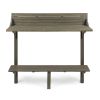 Outdoor Acacia Wood Balcony Bar Table, Gray Finish