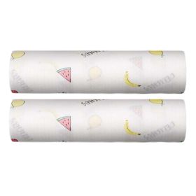 2 Rolls Disposable Dish Cloths Kitchen Paper Towels Nonwovens Printed Kitchen Paper Tissue, Fruit