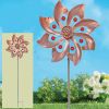 Wind Spinner With Garden Stake; Kinetic Wind Spinners Outdoor Garden Stake For Yard And Garden