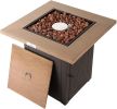 Propane Fire Pit Table, 50,000 BTU Square Fire Table, Fire Pit Propane for Outside Patio