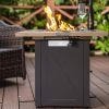 Propane Fire Pit Table, 50,000 BTU Square Fire Table, Fire Pit Propane for Outside Patio