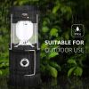 Solar LED Light Portable Lamp USB Rechargeable Flashlight Emergency Waterproof