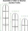 Obelisk Trellis for Climbing Plants Outdoor 165cm Rose Bush Sqaure Trellis for Pots Rustproof Metal for Vines