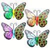 1pc/4pcs, Metal Butterfly Wall Art Decor, 3D Outdoor Sculpture Iron Hand-made Butterfly Wall Art