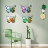 1pc/4pcs, Metal Butterfly Wall Art Decor, 3D Outdoor Sculpture Iron Hand-made Butterfly Wall Art