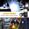 Solar LED Light Portable Lamp USB Rechargeable Flashlight Emergency Waterproof