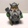 1pc Viking Victor Norse Gnome Statue, Viking Garden Gnome Figurines With Axe, Dwarf Ornaments