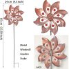 Wind Spinner With Garden Stake; Kinetic Wind Spinners Outdoor Garden Stake For Yard And Garden