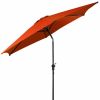 9 FT Outdoor Market Patio Table Umbrella Push Button Tilt Crank Lift