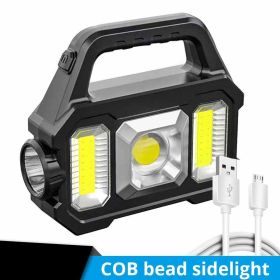 Rechargeable Solar Portable Flashlight Lantern (Style: COB Bead Sidelight)