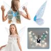 LED Fairy Wings Glowing Sparkle Butterfly Elf Princess Angel Wings Costumes Performance Photography Prop