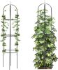 Obelisk Trellis for Climbing Plants Outdoor 165cm Rose Bush Sqaure Trellis for Pots Rustproof Metal for Vines