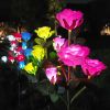 LED Solar Rose Orchid Flower Light Outdoor Garden Waterproof Simulation Lawn Lamp