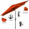 9 FT Outdoor Market Patio Table Umbrella Push Button Tilt Crank Lift